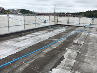 集合住宅屋上防水工事1